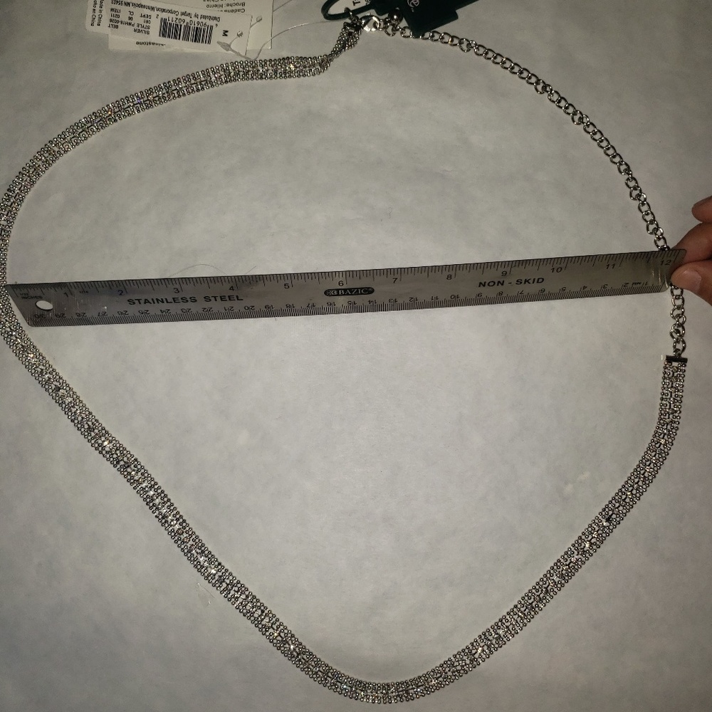 Brass & Glass rhinestone Chain